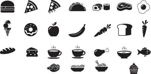 Vibrant food and drink illustration with colorful elements