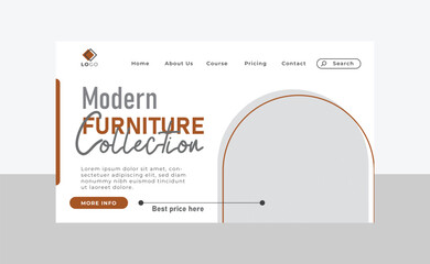 Modern Furniture design template for your website 