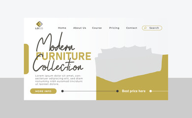 Modern Furniture design template for your website 