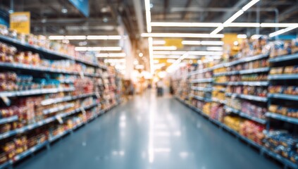 Blurred supermarket aisle (4)