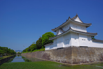 世界遺産 二条城の隅櫓とお堀