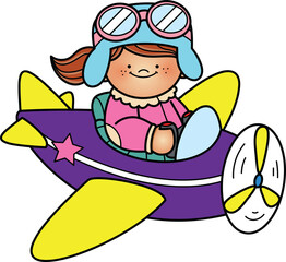 Naklejka premium Transportation Kids Clip Art