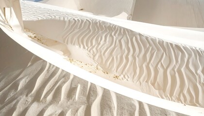 White sand dunes close-up