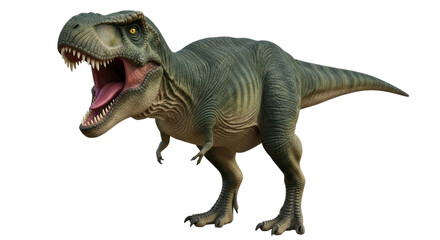 Isolated roaring Tyrannosaurus Rex