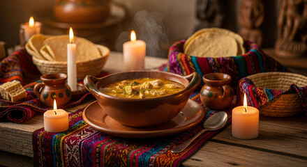 Authentic Guatemalan Dining Scene with Kak&rsquo;Ik Soup