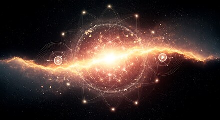 Quantum Spark — Abstract Particle Collision Energy Concept