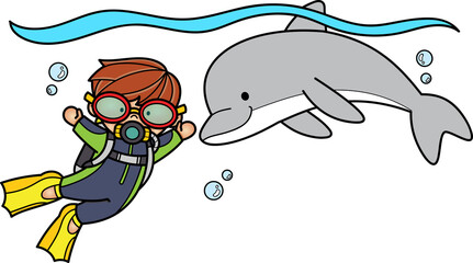 The Dolphin Show Clip Art