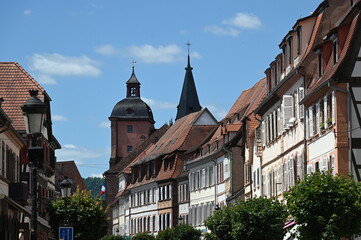 Fototapeta premium Altstadt von Wissembourg im Elsass