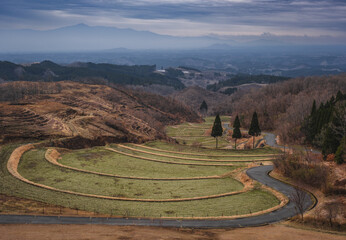 Ogi Terraced Rice Fields in Kyushu, Japan