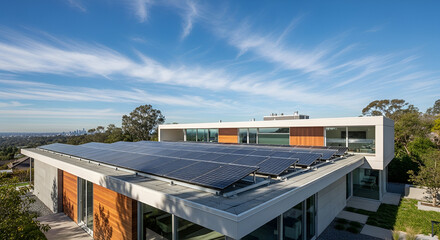 Fototapeta premium Solar Panel Field | Renewable Energy Source