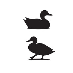 Duck Silhouette Vector Set Black and White

Wild Duck Bird Outline Collection

Waterfowl Silhouette Illustration Pack