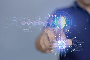 Industry 5.0 concept with AI and automation, including technology icons including artificial intelligence, artificial intelligence, manufacturing innovation, industrial infographics.