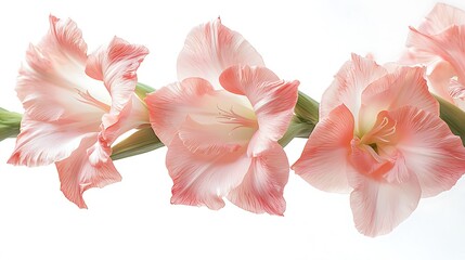 Stunning gladiolus petals with soft details high resolution picture