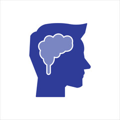 mind icons. simple vector color