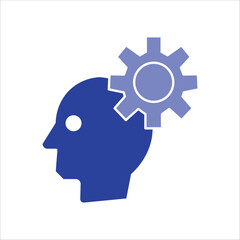 cognition icons. simple vector color