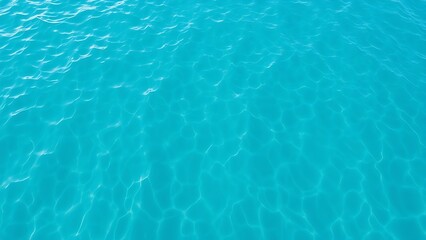 Obraz premium Abstract aerial view of turquoise water with soft wave patterns and gradient blue tones, evoking summer serenity.