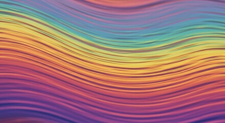 Obraz premium Abstract rainbow wavy background