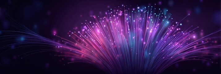 Obraz premium Swirling patterns of light in vivid colors illuminate the dark backdrop, creating a dynamic abstract representation with a sense of movement and energy.