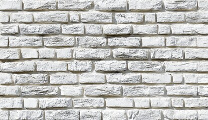 Fototapeta premium Whitewashed brick wall texture (2)