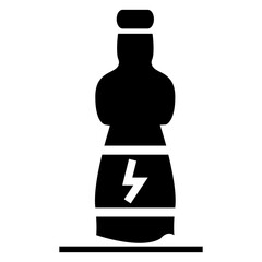 illustration of a bottle energy drunk