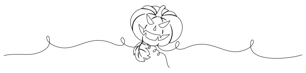 halloween pumpkin line art