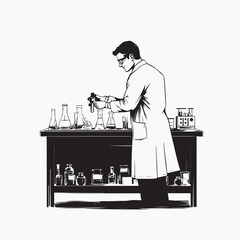 man in the laboratory