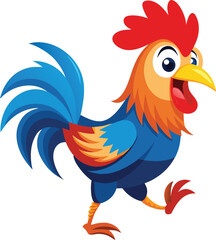 rooster isolated on white background