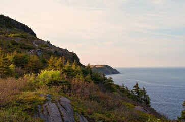 sunset on the coast