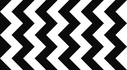 Bold Black and White Zigzag Chevron Seamless Pattern