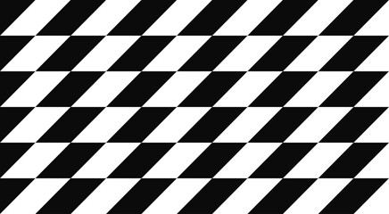 Obraz premium Black and white diagonal geometric pattern with bold parallelogram shapes, seamless abstract background design.