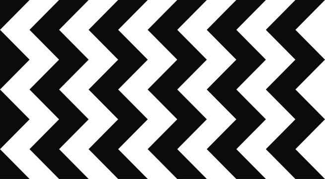 Bold Black and White Zigzag Chevron Seamless Pattern
