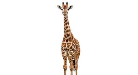 Isolated Giraffe Standing