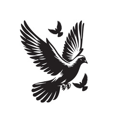 Dove Silhouette Vector Set Black and White

Flying Dove Bird Outline Collection

Peace Dove Silhouette Illustration Pack