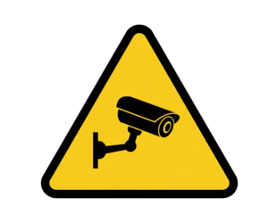 Security camera icon isolated on transparent background