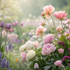 pink roses on a green background. a high resolution beautiful floral background. copy space