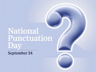 Celebrating national punctuation day on september 24th with a bold question mark illustration