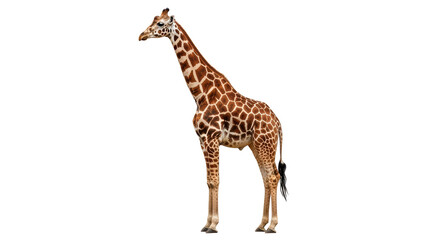 Isolated Giraffe Standing