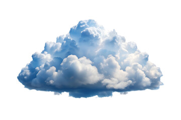 Fluffy White Cloud Isolated Detailed Cumulus Formation Weather Element Pure Air Sky Dream on transparent background
