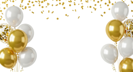 Isolated Balloons and Confetti