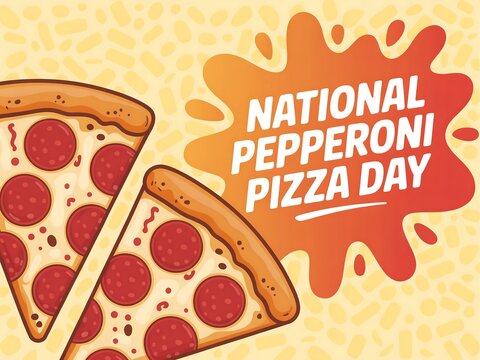 Celebrate national pepperoni pizza day with delicious slices of classic pepperoni pizza