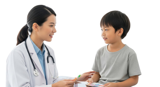 healthcare Doctor Patient Consulting with patient doctor Drawing Young child Drawing. medical - Powered by Adobe