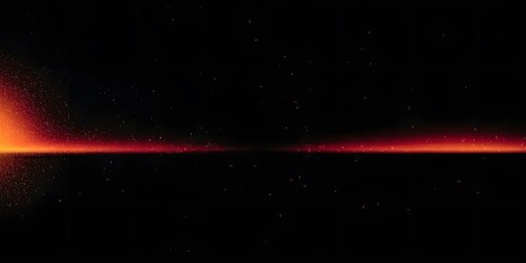 A dark black background with grainy film effect orange gradient, very few stars in the sky, a grainy film effect, 