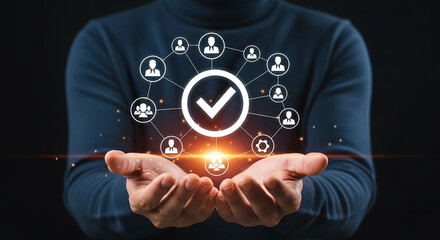 Network Connections Success Business Strategy Social Media Collaboration Teamwork Digital Communication Modern