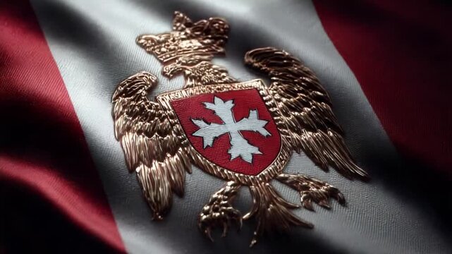 Flag coat of arms detail