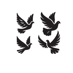 Dove Silhouette Vector Set Black and White

Flying Dove Bird Outline Collection

Peace Dove Silhouette Illustration Pack