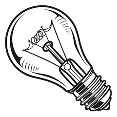 light bulb icon vector illustration
