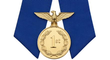 Isolated First Place Medal