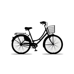 bicycle on white background