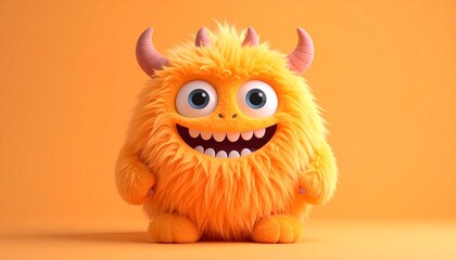 Plush Multi-Horned Smiley