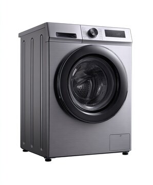 Gray top-loading washing machine